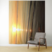 Tenture Murale Cape Cod Sunset Ocean Photographie Tapestry (En situation)