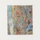 Tenture Murale Carte moderne de New York I (Devant)