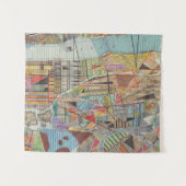 Tenture Murale Carte moderne de New York I (Devant (Horizontal))