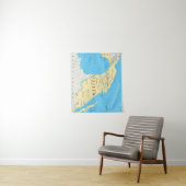 Tenture Murale Carte politique du Mexique (En situation)