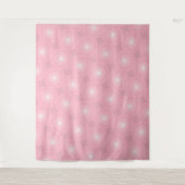Tenture Murale Cercles roses motif (Devant)