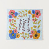 Tenture Murale C'Est Mon Endroit Heureux Petit (Devant (Horizontal))