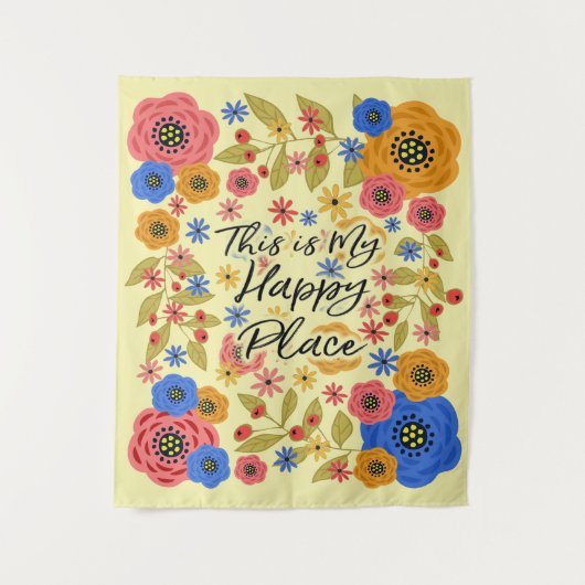 Tenture Murale C'est My Happy Place Medium (Devant)