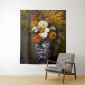 Tenture Murale Cezanne - Dahlias (En situation)