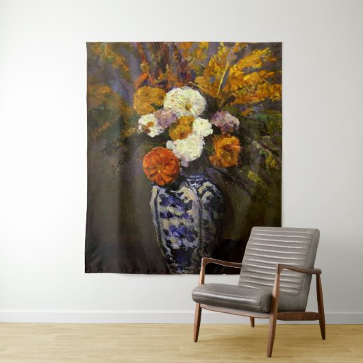 Tenture Murale Cezanne - Dahlias (En situation)