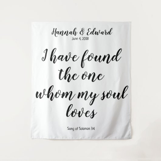 Tenture Murale chanson de Solomon mariage photo en arrière-plan b (Devant)