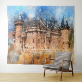 Tenture Murale Château dans la forêt (En situation (horizontale))