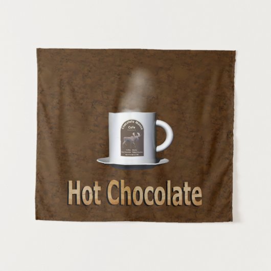 Tenture Murale Chocolat chaud (Devant (Horizontal))