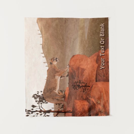 Tenture Murale Cougar - Concentration (Devant)