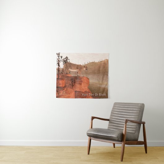 Tenture Murale Cougar - Concentration (En situation (horizontale))