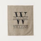 Tenture Murale Créez Votre Propre Monogramme d'Anniversaire de Lo (Devant)