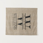 Tenture Murale Créez Votre Propre Monogramme d'Anniversaire de Lo (Devant (Horizontal))