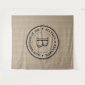 Tenture Murale Créez Votre Propre Monogramme d'Anniversaire de Lo (Devant (Horizontal))