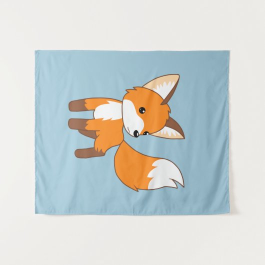 Tenture Murale Cute Little Fox (Devant (Horizontal))