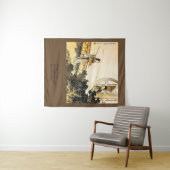 Tenture Murale Dames japonaises à moongate haiku imprimé art vint (En situation (horizontale))