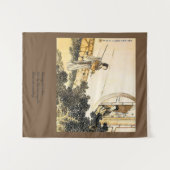 Tenture Murale Dames japonaises à moongate haiku imprimé art vint (Devant (Horizontal))