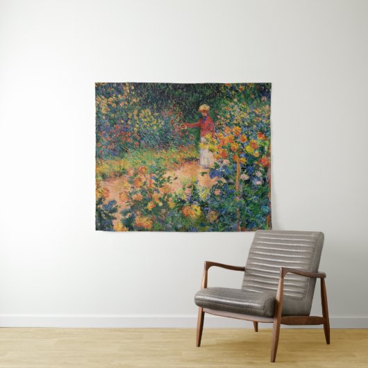 Tenture Murale Dans le jardin par Claude Monet (En situation (horizontale))