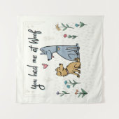 Tenture Murale Des chiens dans le jardin III | vous m'avez eu (Devant)