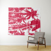 Tenture Murale Design graphique des palmiers (En situation (horizontale))