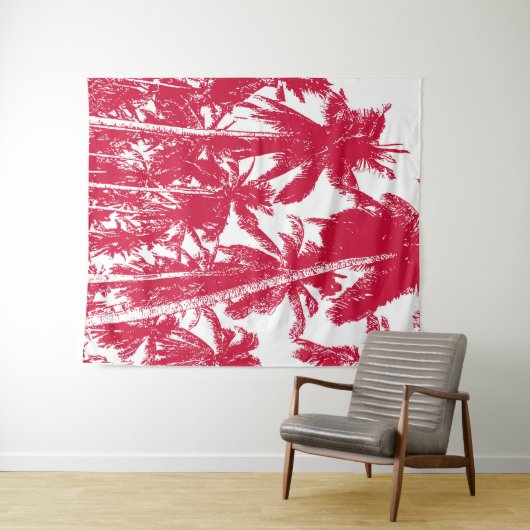 Tenture Murale Design graphique des palmiers (En situation (horizontale))