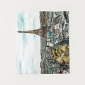 Tenture Murale Destinations | Tour Eiffel Vintage à Paris (Devant)