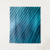 Tenture Murale Diagonale bleue feuille (Devant)