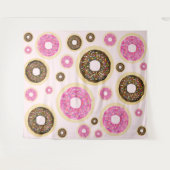 Tenture Murale Donuts aux Paillettes Roses Amusant Moderne Paille (Devant (Horizontal))