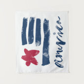 Tenture Murale Drapeau américain Paintstrokes (Devant)