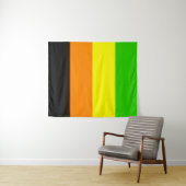 Tenture Murale Drapeau de la Fierté Aromantique (En situation (horizontale))