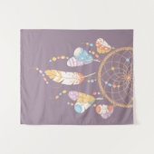 Tenture Murale Dreamcatcher de Boho Tribal sur Purple (Devant (Horizontal))