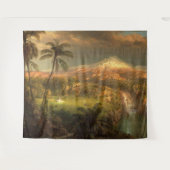 Tenture Murale du musée Hawaii de la cascade tropicale| Mu (Devant (Horizontal))