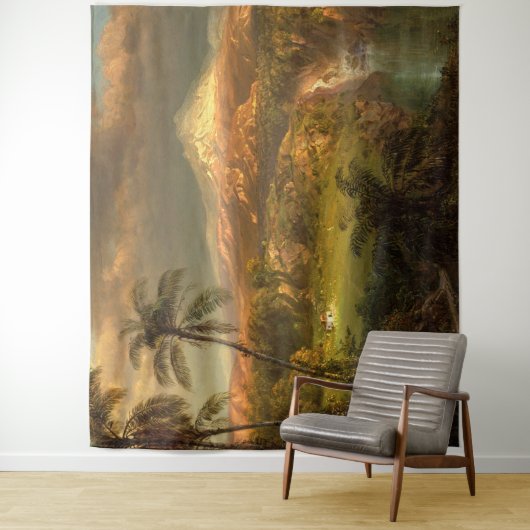 Tenture Murale du musée Hawaii de la cascade tropicale| Mu (En situation)