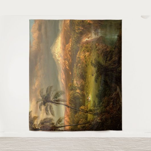 Tenture Murale du musée Hawaii de la cascade tropicale| Mu (Devant)