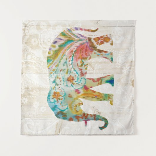 Tenture Murale Éléphant de Boho Paisley II (Devant)