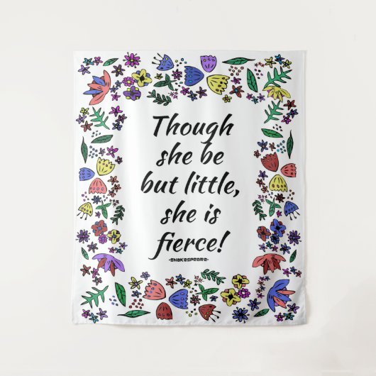 Tenture Murale Elle est Fierce Large (Devant)