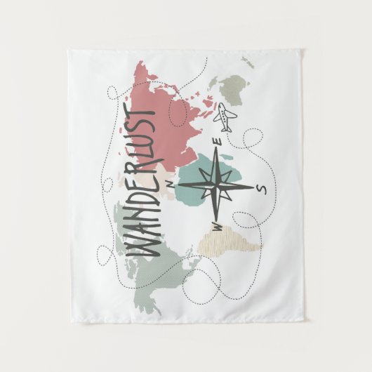 Tenture Murale Envie de voyager (Devant)