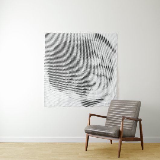 Tenture Murale Face carlin (En situation (horizontale))