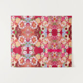 Tenture Murale Falln Red Floral Burn (Devant (Horizontal))