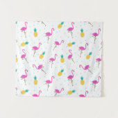 Tenture Murale Flamants roses au néon (Devant (Horizontal))