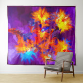 Tenture Murale Fleurs de feu (En situation (horizontale))