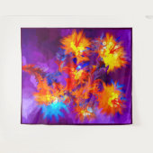 Tenture Murale Fleurs de feu (Devant (Horizontal))
