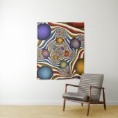 Tenture Murale Flying Up, Colorful Moderne Art Fractal Abstrait (En situation)