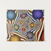 Tenture Murale Flying Up, Colorful Moderne Art Fractal Abstrait (Devant (Horizontal))