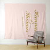 Tenture Murale Fond de cabine photo de mariage de bienvenue art d (En situation (horizontale))