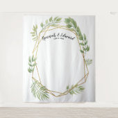 Tenture Murale Fond de mariage, accessoire photo, géométrique per (Devant)