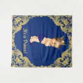 Tenture Murale Fond de shower pour bébé prince (Devant (Horizontal))