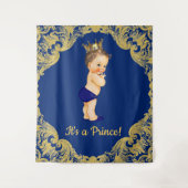 Tenture Murale Fond de shower pour bébé prince (Devant)