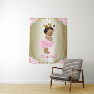 Tenture Murale Fond de toile de fond pour Baby Shower de Princess