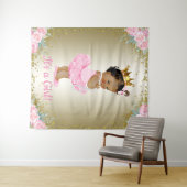 Tenture Murale Fond de toile de fond pour Baby Shower de Princess (En situation (horizontale))