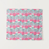 Tenture Murale Foule rose et blanche des Flamants roses (Devant (Horizontal))